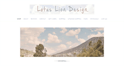Desktop Screenshot of lotusliondesign.com